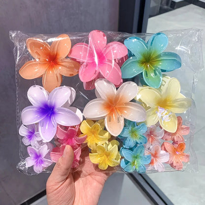 Lustraus Garden Set – 18pc Candy Color Flower Hair Clips