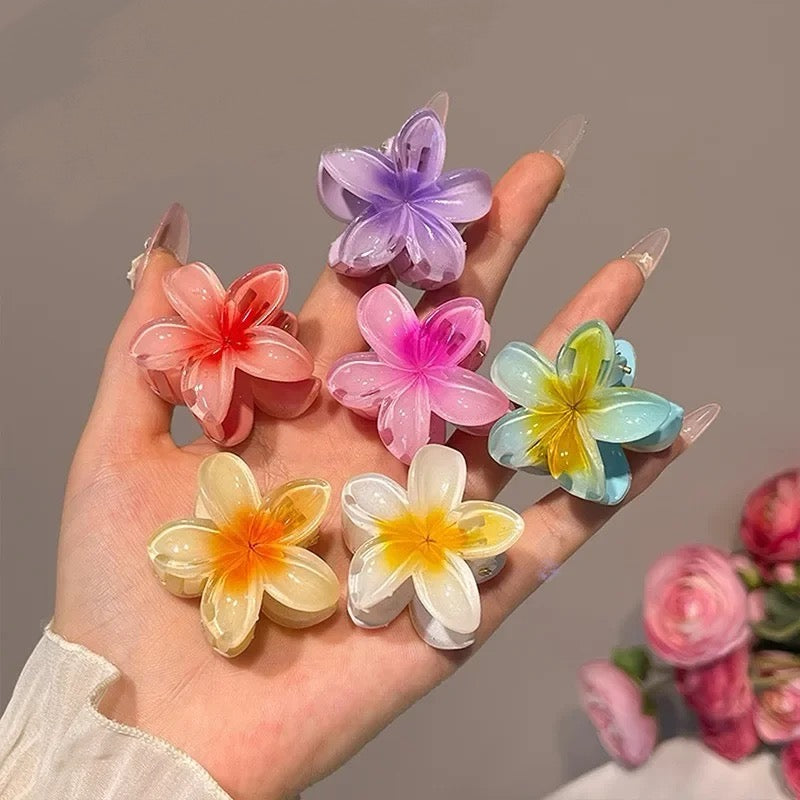 Lustraus Bloom Claws – 6pc Pastel Flower Hair Clips