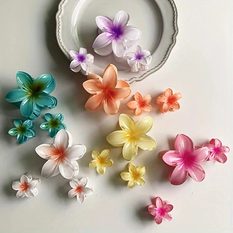 Lustraus Garden Set – 18pc Candy Color Flower Hair Clips
