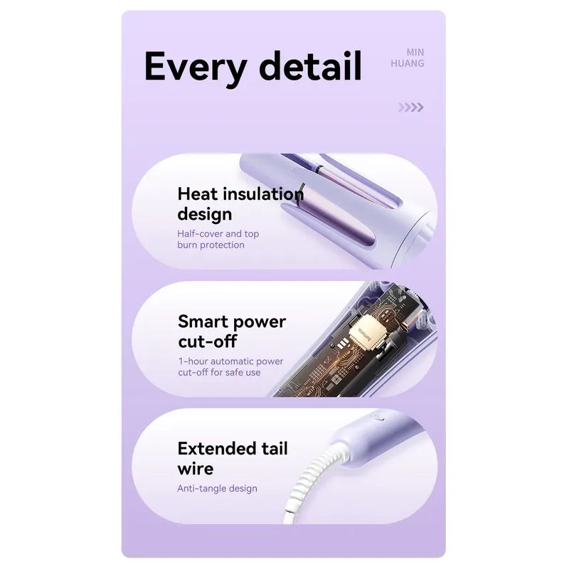 Lustraus 32mm Automatic Curling Iron – Effortless Waves in Seconds